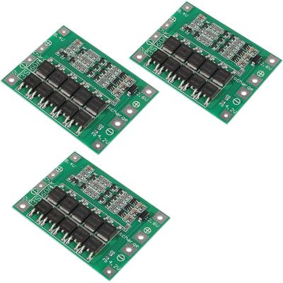 3ks 3S 11.1V 12V 12.6V 60A 18650 Nabíjačka PCB BMS Ochranná doska s vylepšeným nabíjačom Li-ion lítiových batérií Lipo článkový modul