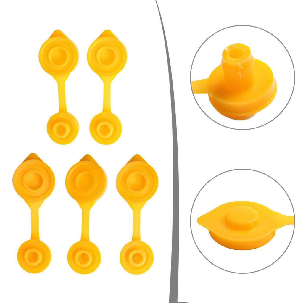 5 Piece Set of Yellow Gas Tank Vent for Blitz and For Scepter Containers