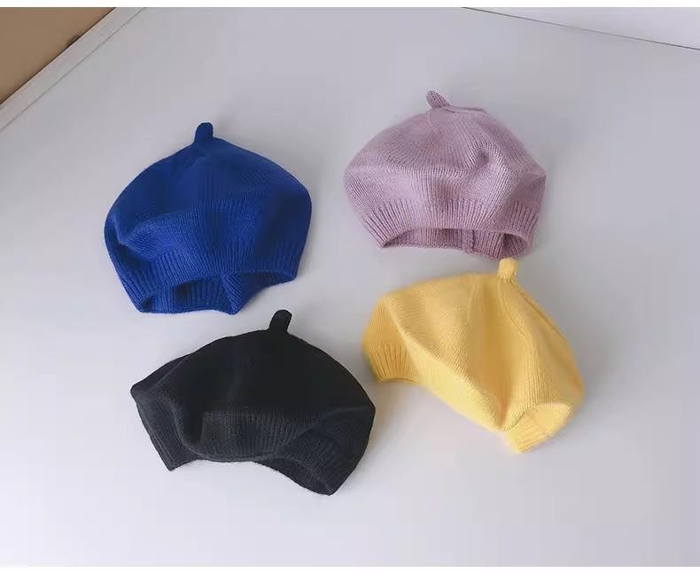 Baby Strickmütze Winter Saison Warm Unisex Kleinkind Künstler Baskenmütze