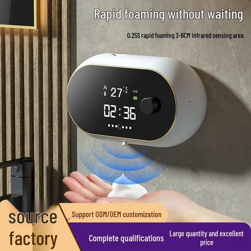 Smart Wall-Mounted Induction Hand Sanitizer Dispenser with USB, Automatic Foam Soap Feature