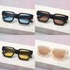Minimalist Thick Frame Square Sunglasses With Uv400 For Fashionable Women And Men