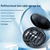 Portable 5-in-1 Multifunction Data Cable Box - 60W Fast Charging for Android & USB