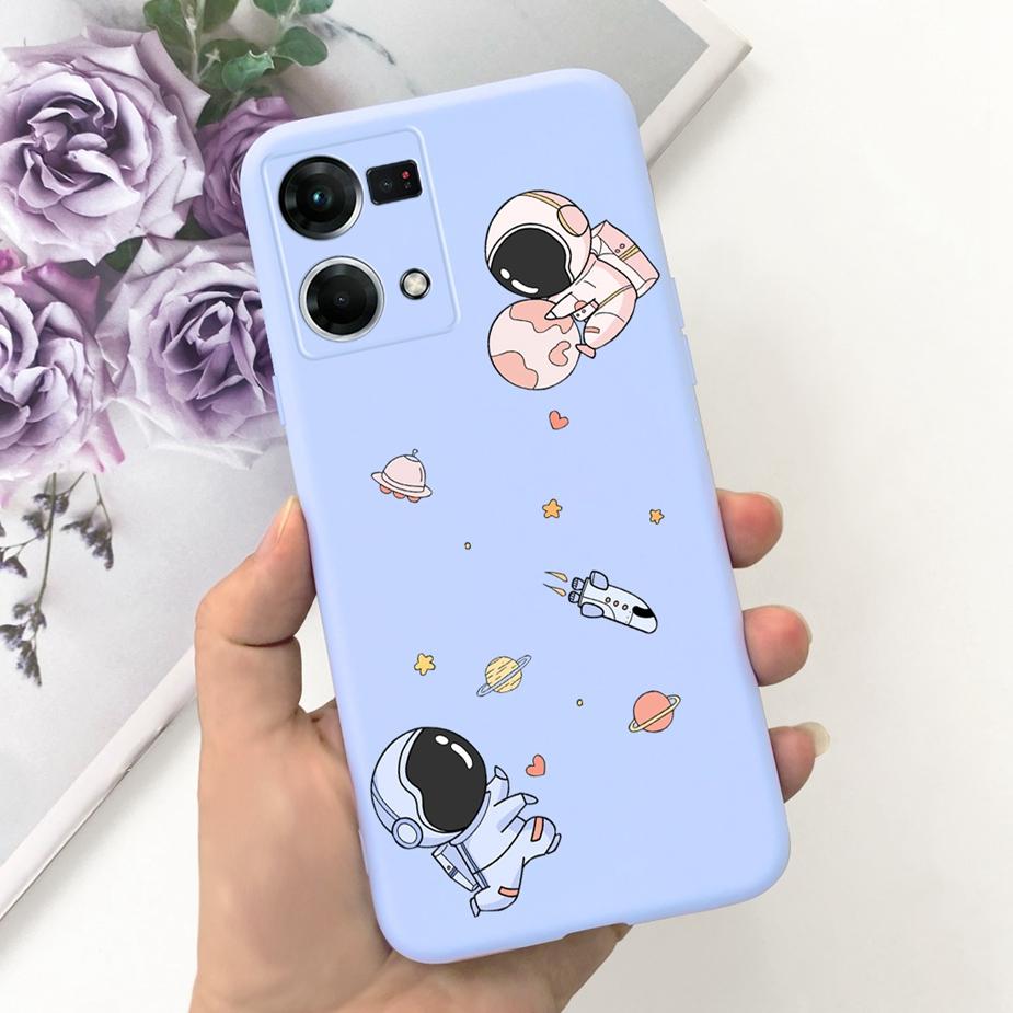 For Oppo Reno7 4G Case Oppo F21 Pro CPH2363 Stylish Candy Painted Cover Soft Silicone Phone Case For Oppo Reno 7 F21Pro 4G Shell