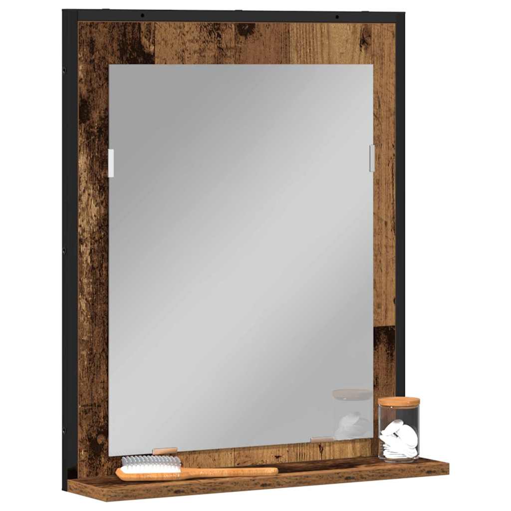 Vintage Wood Mirror 50 x 12 x 60 cm Glass and Engineered Wood