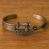 Sewing Machine Bracelet Vintage Jewelry Adjustable Open Cuff Bracelet Ring Timeless Tailoring Design Elegant Pendant for Seamstress Quilter Craft
