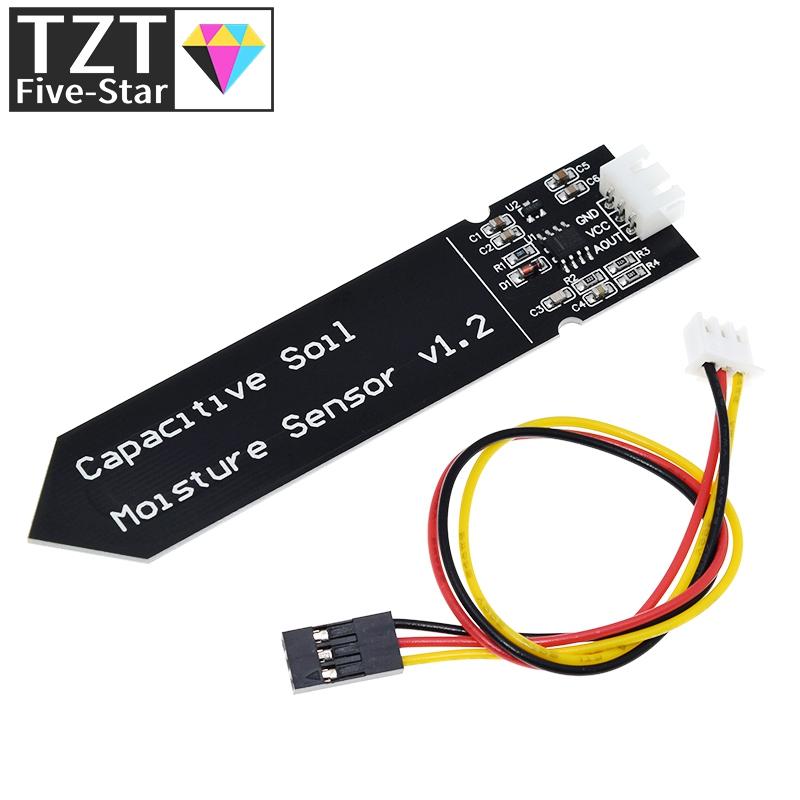 Capacitive soil moisture sensors Corrosion Resistant wide voltage wire for arduino Analog Capacitive Soil Moisture Sensors V1.2 Replacement Sensors2
