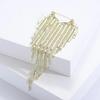 Rhinestone Tassel Brooch Heart Studded Diamond Brooch New Lapel Brooch