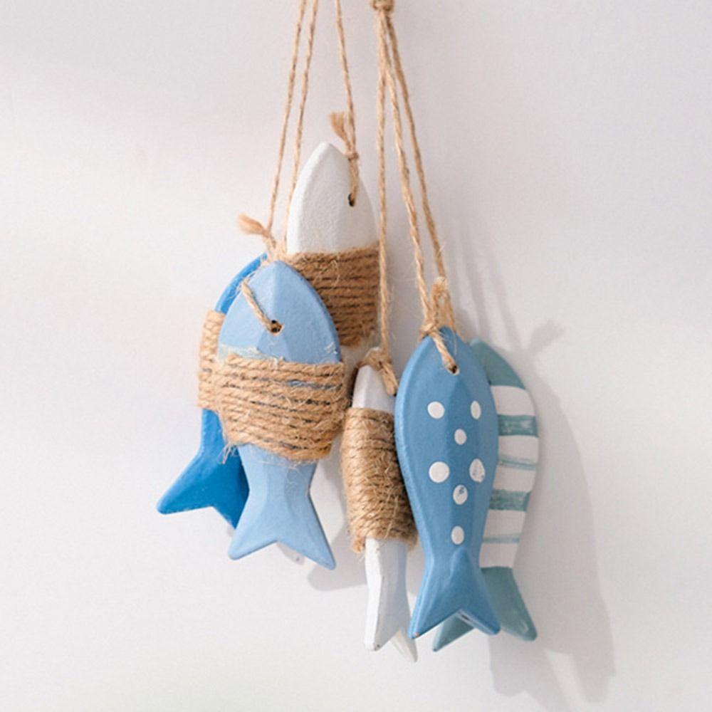 Holz Wandbehang Dekoration Schnitzfigur Ozean Thema Accessoires Heimdekoration