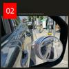 1PAIR Car Reversing Rearview Mirror Paste Type Car Small Round Mirror 360 Degree Adjustable Large Field of View Auxiliary Wide-angle Blind Spot Mirror