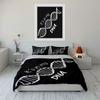 "DNA Theme Decorative Art Set" Bedding Set with 1 Duvet Cover 2 Pillowcases Single Double King Queen Gift
