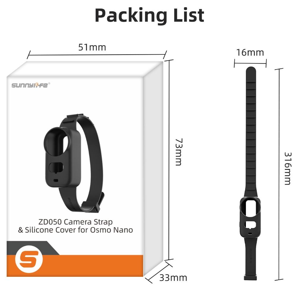 Heat Dissipation Camera Wristband Strap for DJI Osmo Nano Action Camera Accessories