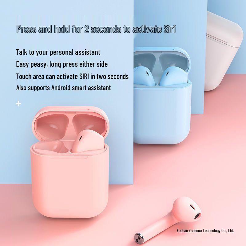 2025 New Macaron Semi-In-Ear Bluetooth Headphones: Wireless, Long Battery Life, High-Quality for Sports