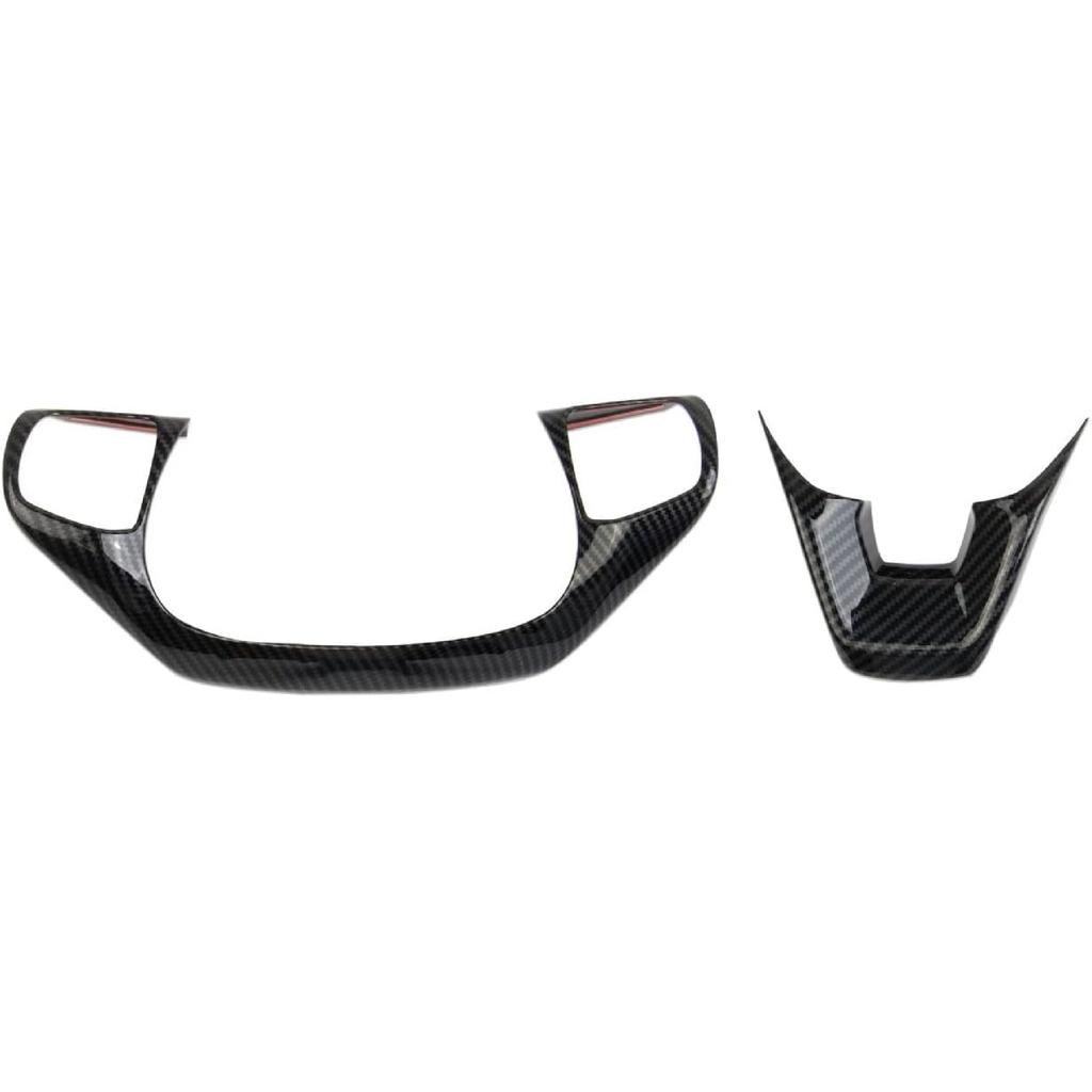 Carbon Fiber Steering Wheel Cover Molding Trims Accessories for Ford Transit 150 250 350/Escape 2020-2026 for Bronco Sport/Maverick