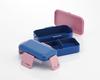 Skater Ag+ Silver Ion Fluffy-Packing Dome-Shaped Lid 2-Tier Bento Box 600ml Cobalt Blue PFLW4AG