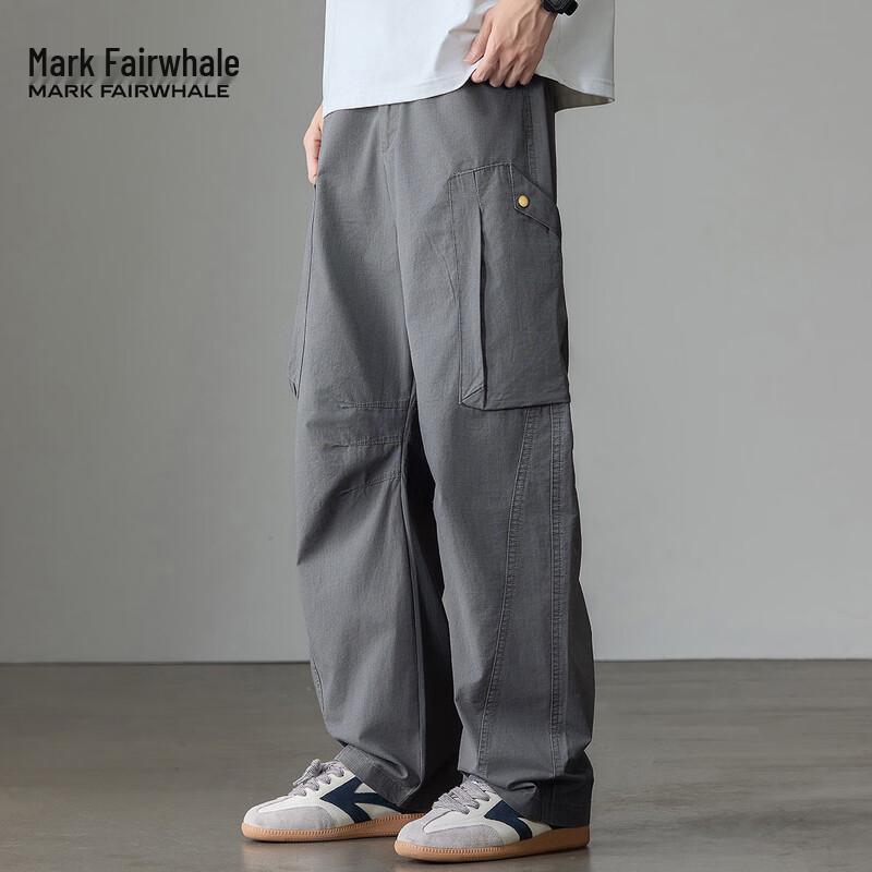 Mark Fairwhale Herren Locker Weitbein Baumwolle Freizeithose