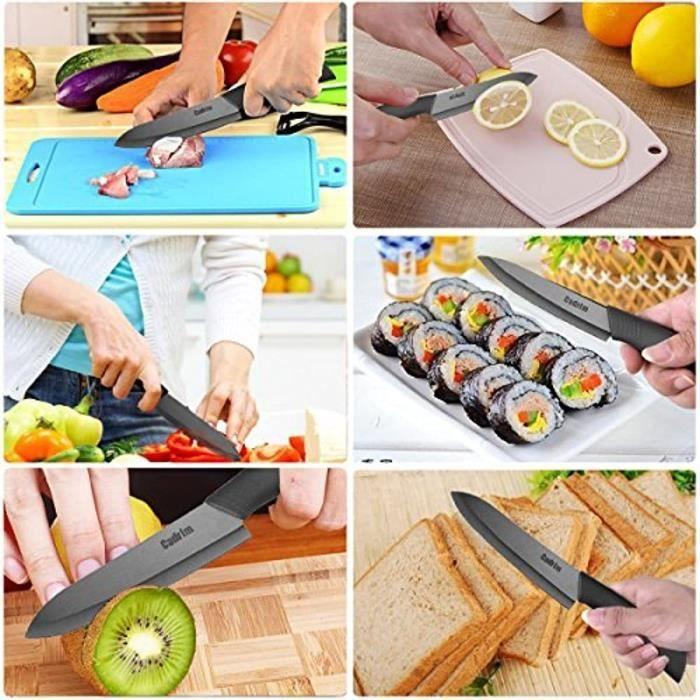 Couteau en céramique ,cadrim ensembles de couteaux de cuisine couteaux chef pour couper fruit