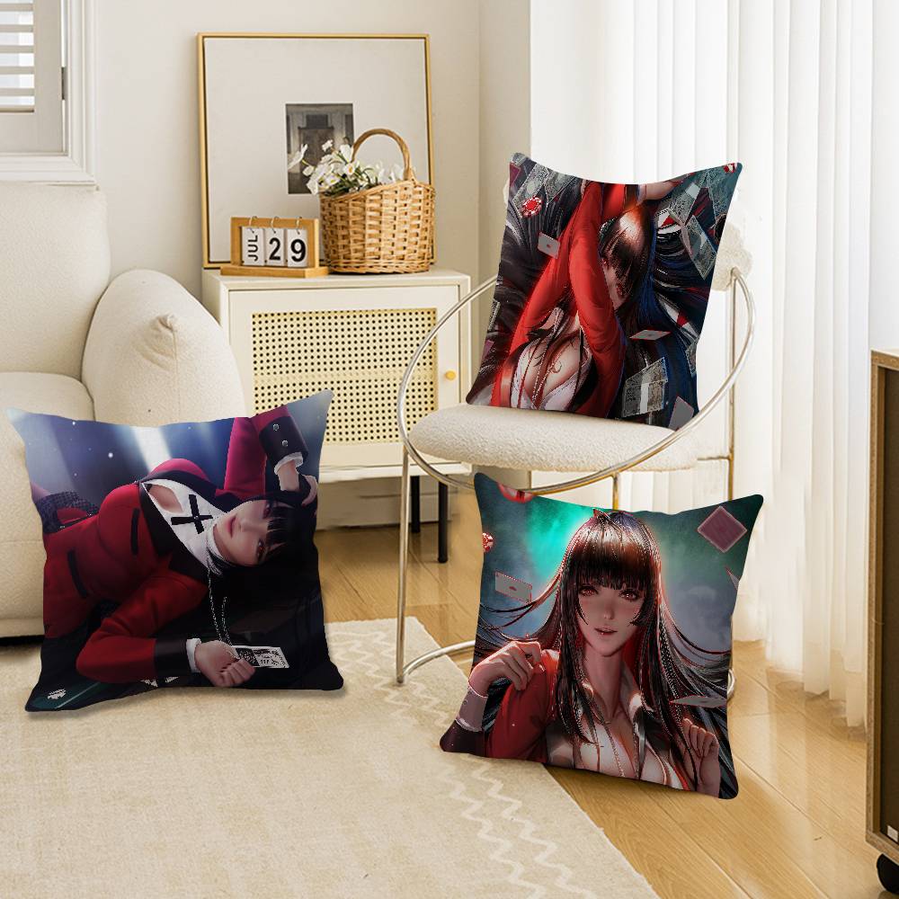 Kakegurui Anime Pillow Cushion Cover Pillowcase Living Room Sofa Home Decor Customized