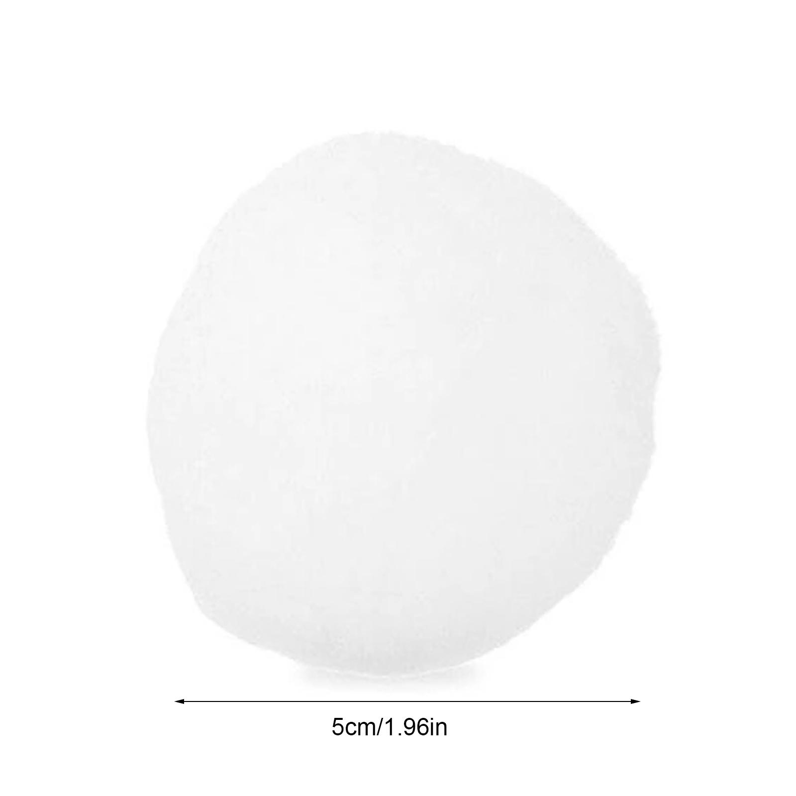 20PCS Fake Snowballs 5cm White Color Artificial Snow Toy Balls for Indoor and Outdoor
