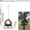 Bucolic Outdoor Bird Feeder With Open Design To Attract Multiple Species Natural Wood And Metal Yard Ornaments