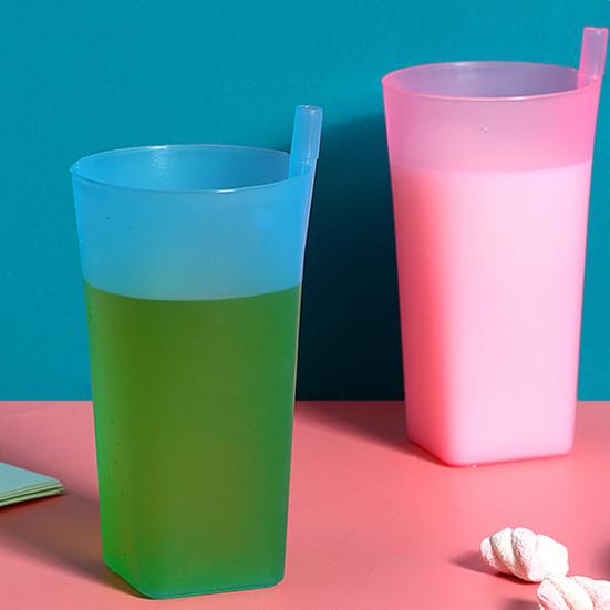 360ml/380ml halmkopp glatt kant Stor kapasitet Lekkasikker Barn Barn Spedbarn Baby Sip Cup Studenter