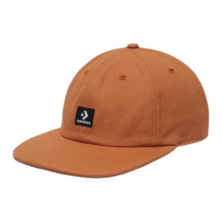 Converse Cotton Baseball Caps Unisex Orange 10027556-A02 F