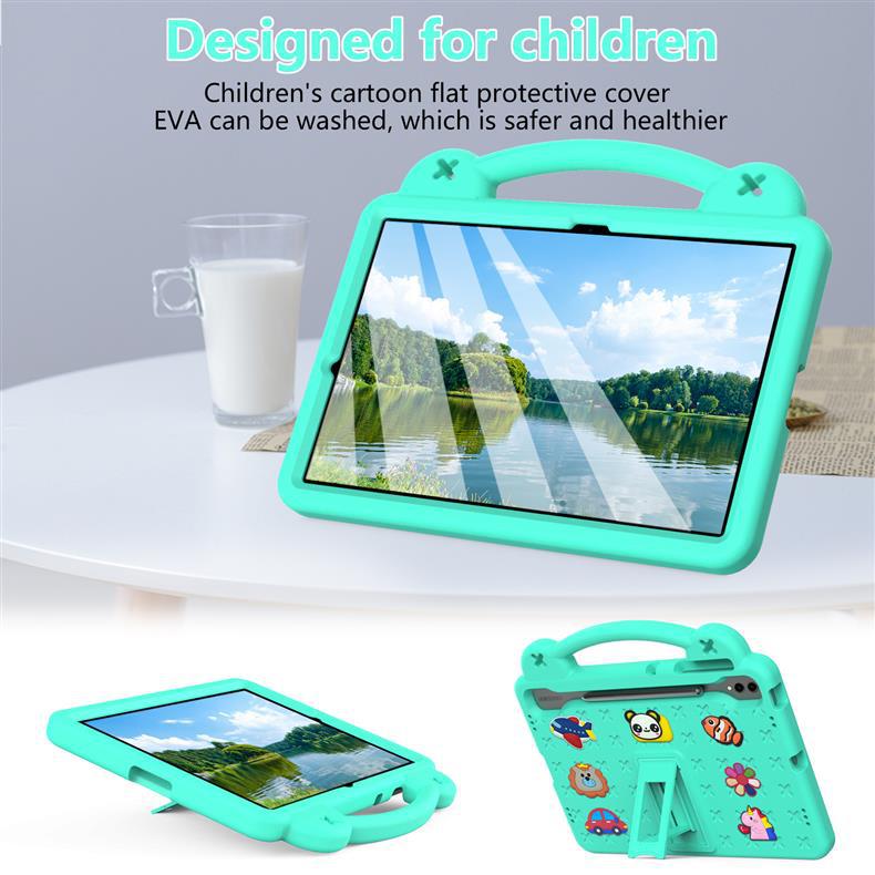 Suitable for Samsung S10 Plus/S9 Plus/S8 Plus X820 tablet, children's cartoon anti-drop protective case