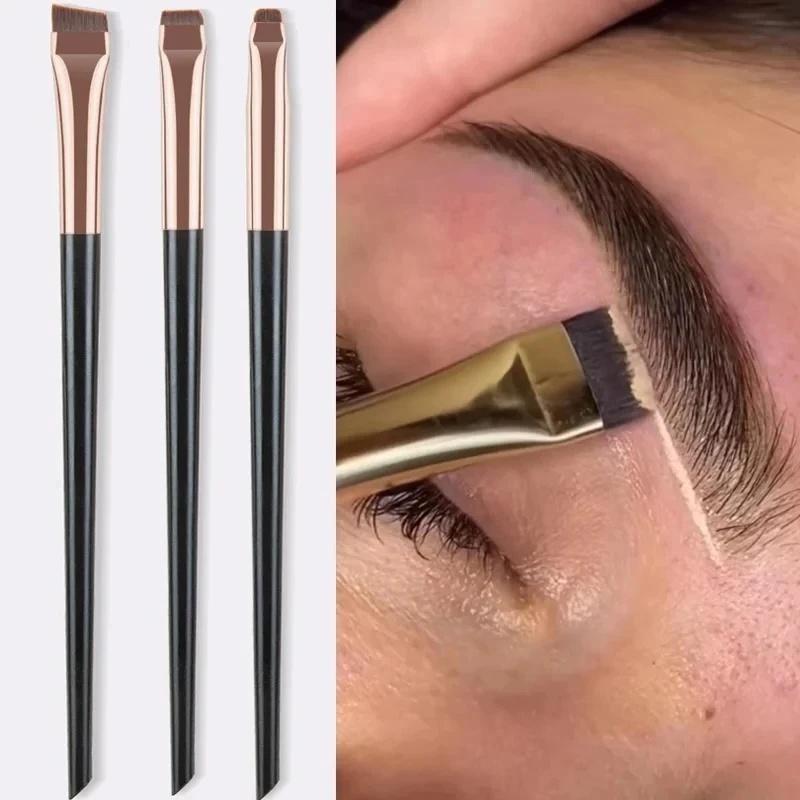 3Pcs/set Blade Eyeliner Brushes Eyebrow Brush Portable Flat Fine Eye Liner Brow Contour Makeup Brush Make Up Tool Wholesale 2026