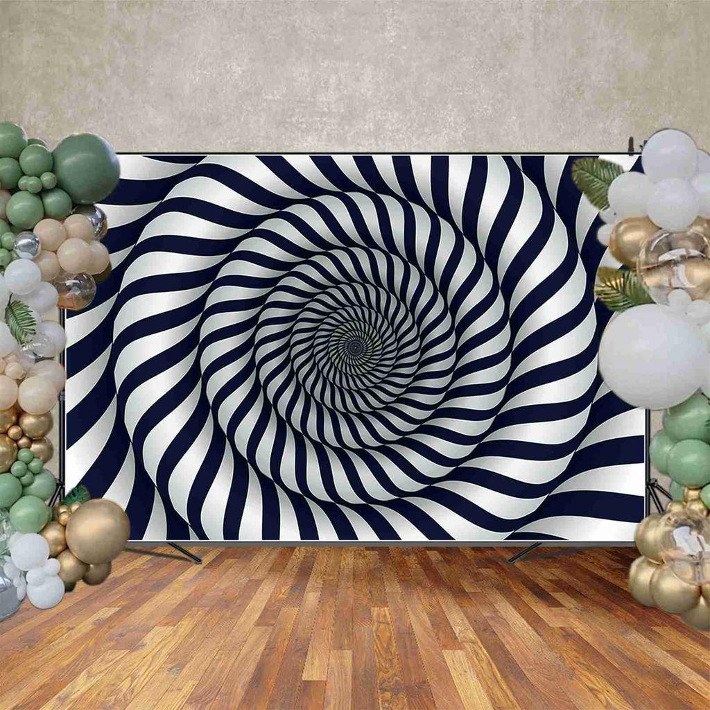MOON.QG 3D Photography Wallpapers Backdrop Visual Illusion Background Swirl Geometric Home Wall Event Photo Studio Decorations