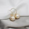Korean Luxury Big Perfect Imitation Pearl Dangle Earrings for Women Wedding Party Daily Wear Banquet Temperament Jewelry Gifts