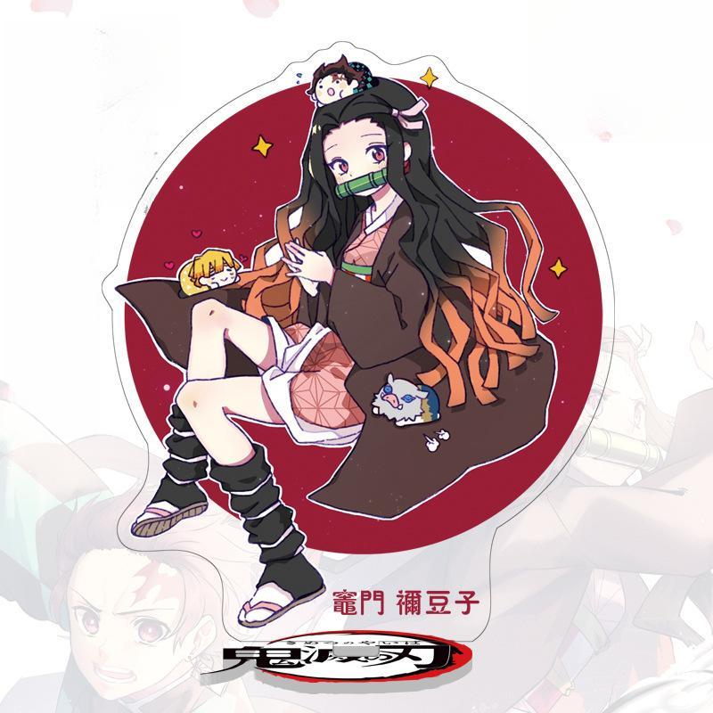 Standee de 16 cm de altura de "Demon Slayer" de Tanjiro y Nezuko - Adorno Acrílico
