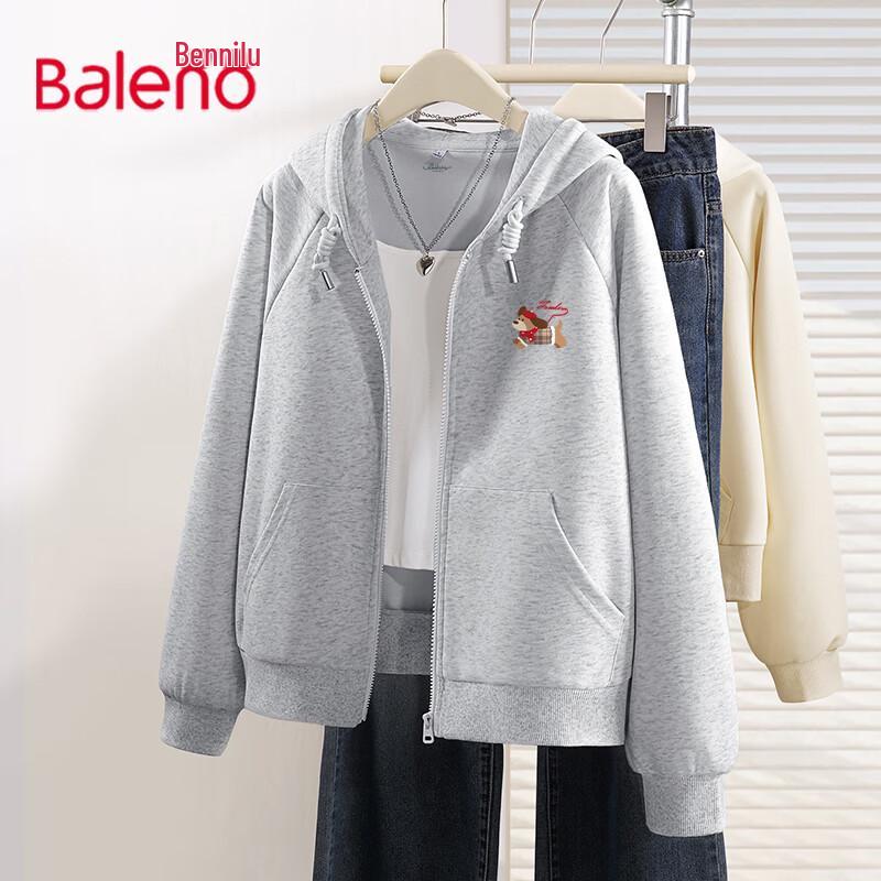 

Baleno Women s Plaid Puppy Hooded Cardigan S