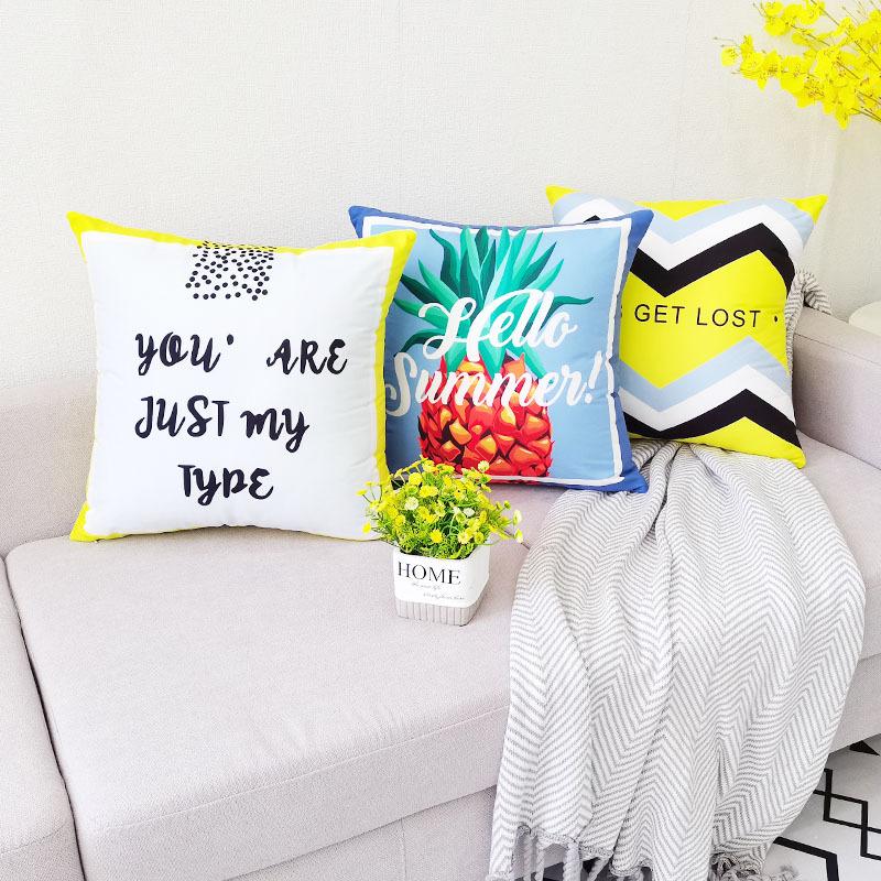 New Modern Nordic Simple Pillowcase Living Room Sofa Home Pillowcase Short Plush Cushion
