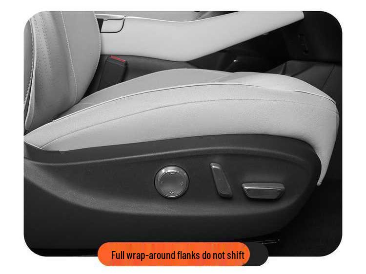 XPeng P7+ Breathable Suede Car Seat Cushions, Semi-Enclosed, All-Season