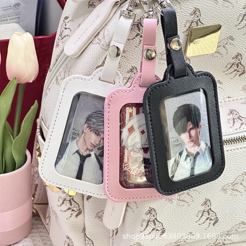 Fang Bajie Transparent Keychain Badge & Protective Case with Cute Pendant