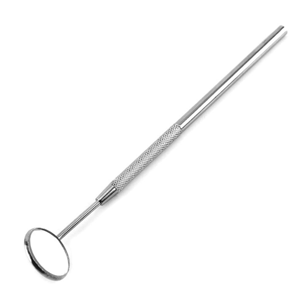 

- Stainless Steel Dentist Mirror Oral Teeth Check Mirror Dental Tools (Long)