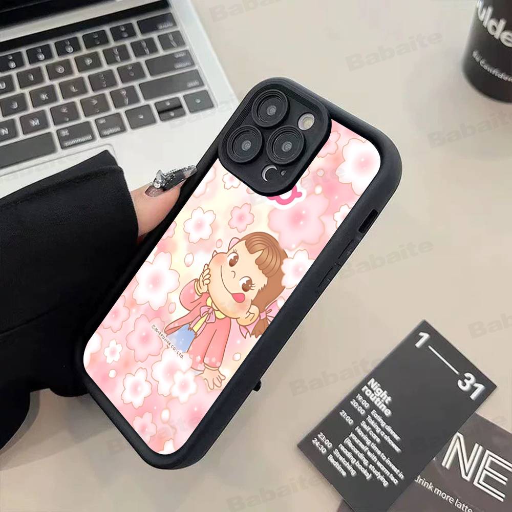 

Brand P-peko Chan Lovely Girl Phone Case For IPhone 17 16 15 14 13 12 11 Air Plus Pro Max Soft Back Cover iPhone 13