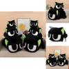 The Legend Of Hei Black Cat Plush Toy Large Cute Cat Pillow Gift For Kids And Adults