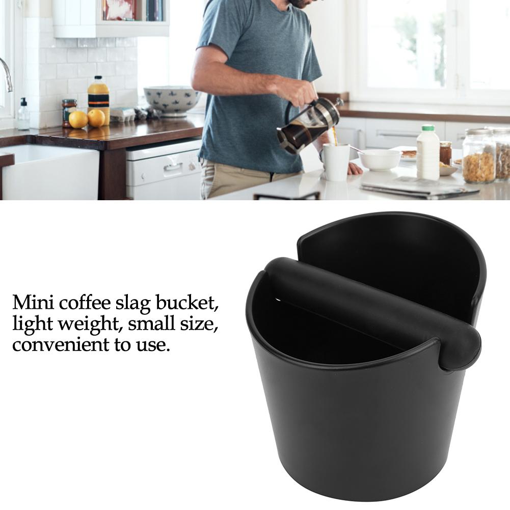 Coffee Knock Box Anti-Slip Coffee Slag Grounds Bucket with Rubber Bar Coffee Making