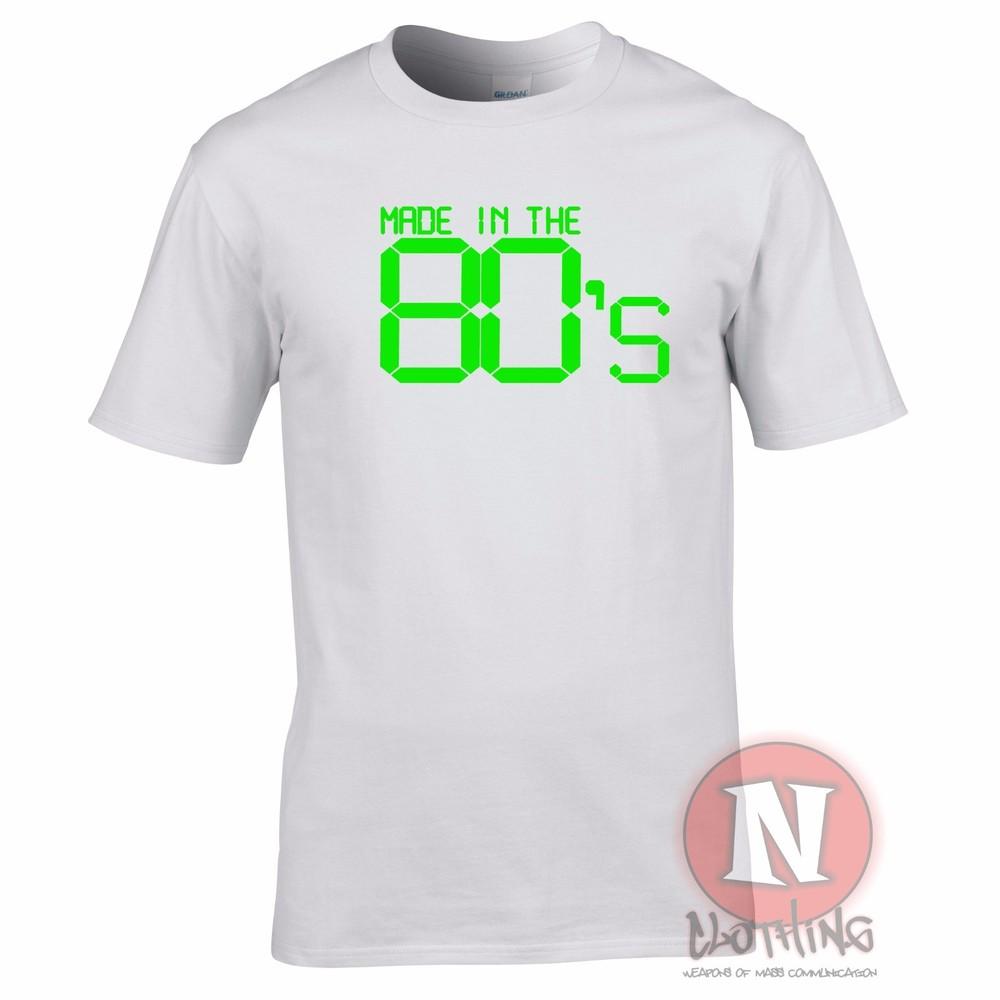 Made In The 80s TShirt Eighties Retro Fancy Dress Birthday Party Funny Tee