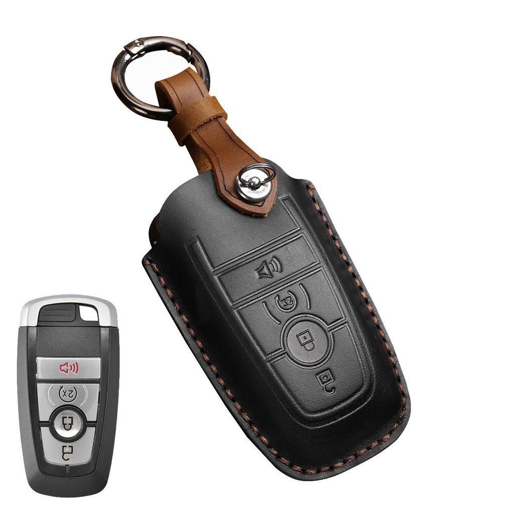 Lincoln Ford Key Case - Raptor, Explorer, Everest, Mondeo, Edge - Cowhide Material
