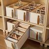 Storage Boxes with Dividers Multi-Compartment Design for Clothing, Luggage, Bag Storage
