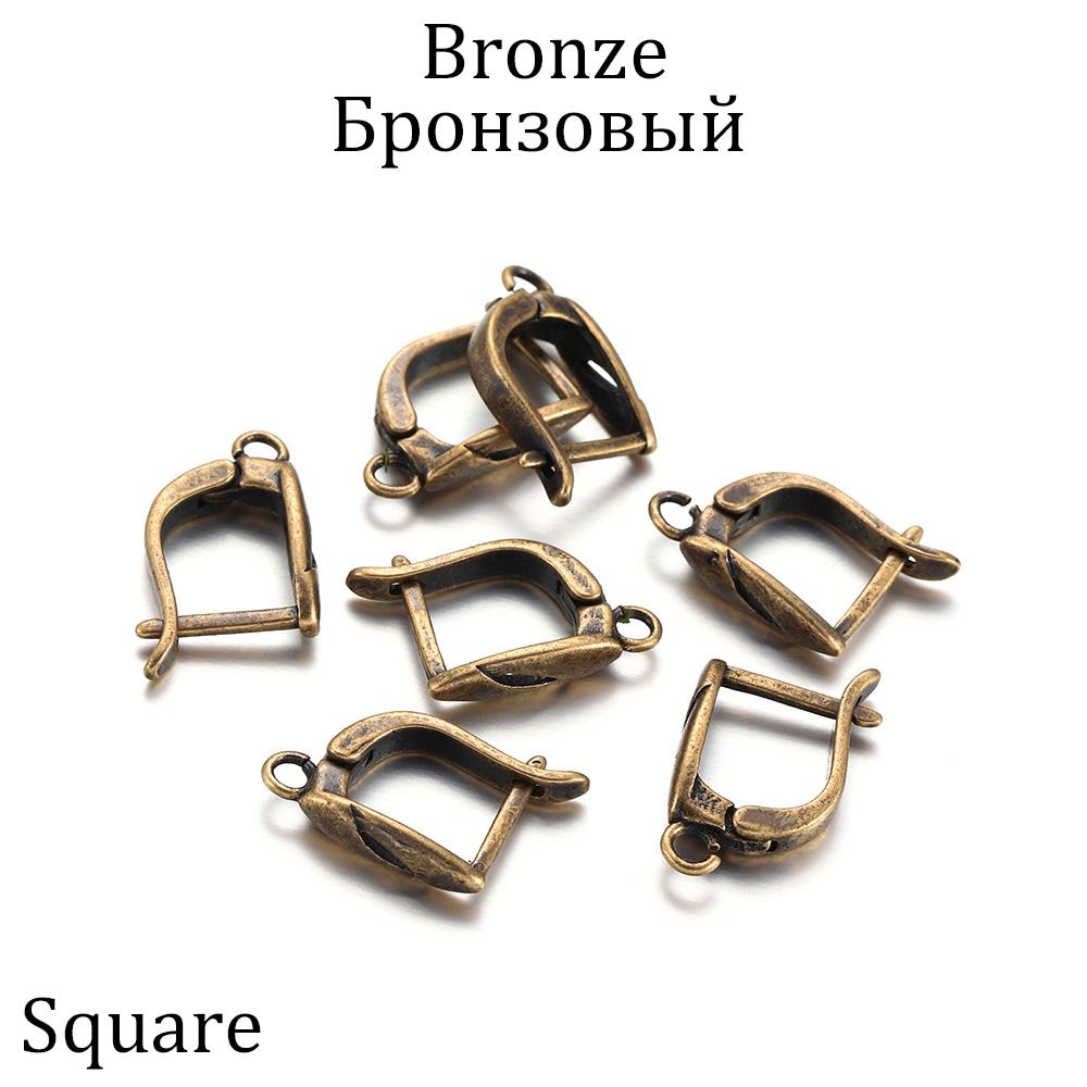 6-12Pcs/lot French Hoop Lever Back Open Loop Earring Hook Clasps Settings For DIY Jewelry Making Findings Accessories Supplies
