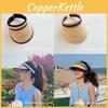 Chic Open Top Summer Uv Protection Sun Hat For Women Cotton Adjustable