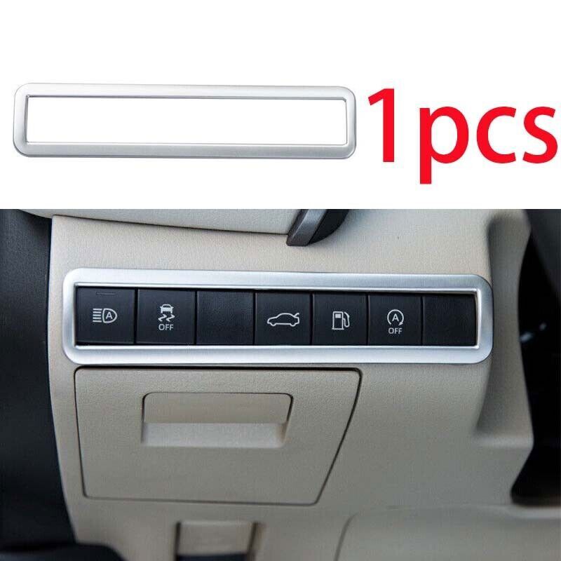 1PCS Headlight Switch Control Frame Matte Silver For Toyota Camry 2018- Trim