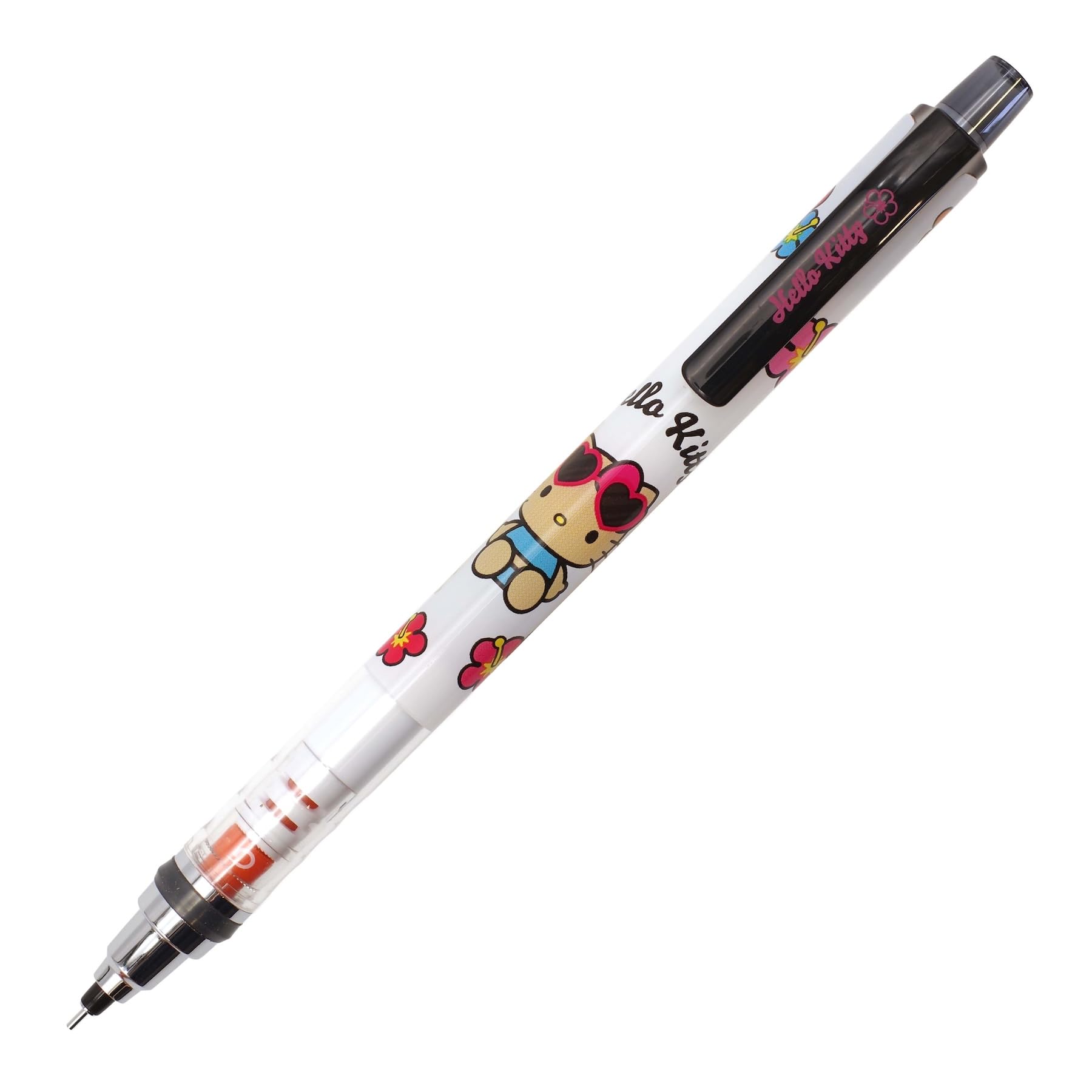 Kamio Japan Hello Kitty Kuru Toga Mechanical Pencil Design Mechanical Pencil Pen Writing Instrument The lead rotates to keep sharp 073110 0.5mm