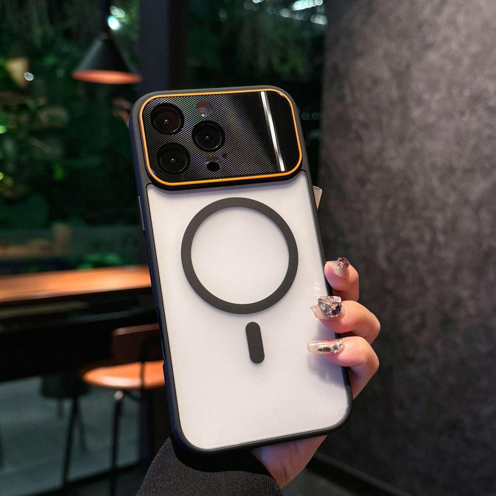 Drop-proof Magnetic Phone Case with Lens Film for Apple iPhone 16/17 Promax