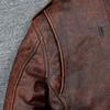 Vintage Red Brown M65 Hunting Jackets Black Genuine Cowhide Men Leather Jacket Pockets Men's Cow Coat Autumn