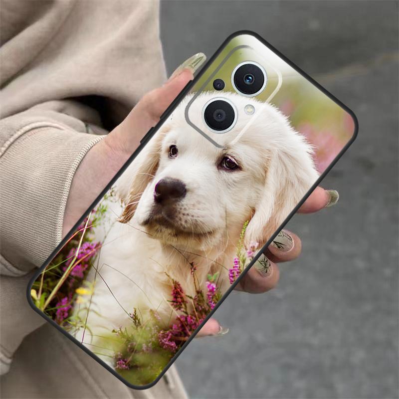 Golden Retriever Dog Case For OPPO Reno 11 11F 10 Pro 4Z 5Z 8T 5 6 7 8 Lite OPPO Find X5 X6 Pro X2 X3 Lite Cover