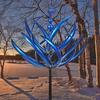Outdoor Metal Iron Art Rotating Gyro Wind Spinner