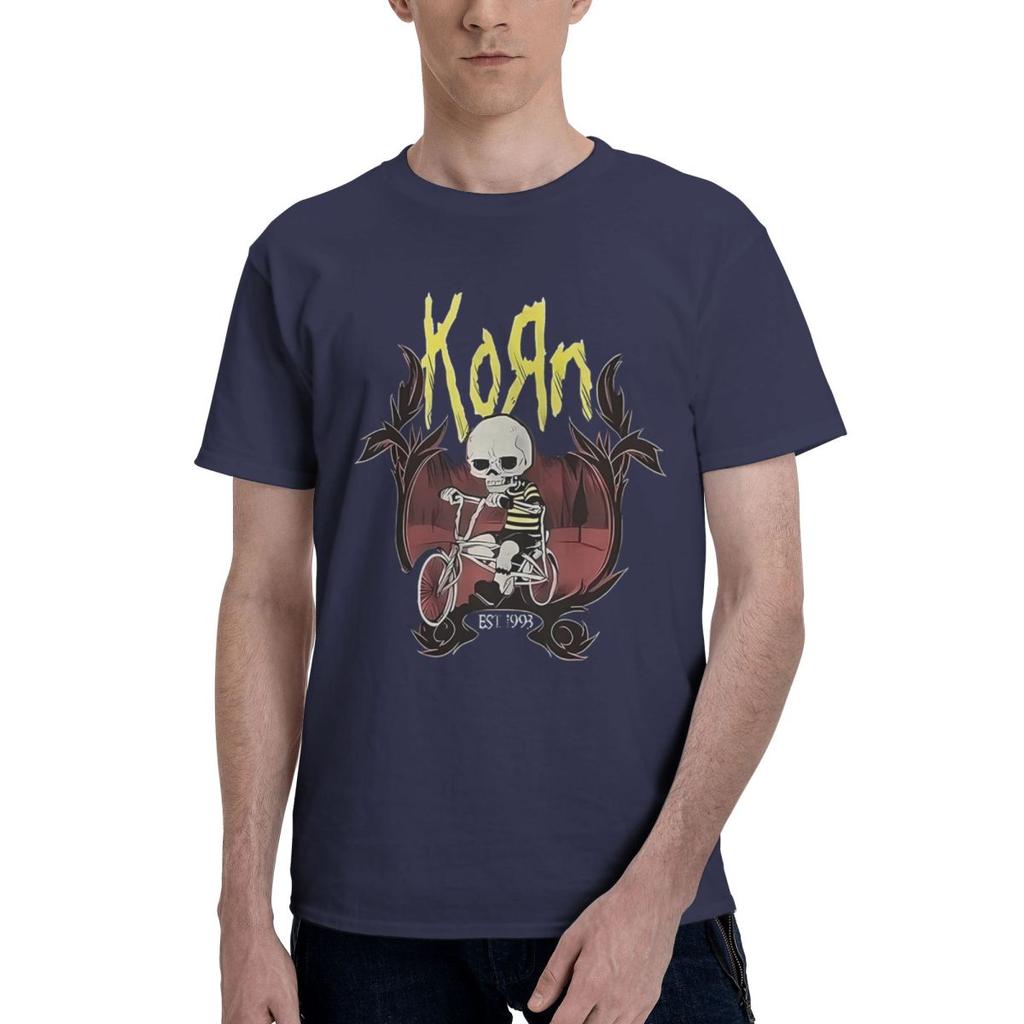 KORN RIDING THE HOOD 100 Cotton Casual Breathable Confortable Cute Designer Clothes Men Men TShirt
